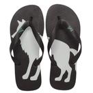 Chinelo Acostamento Masculino Casual Estampa Lobo 320829006
