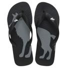 Chinelo Acostamento Masculino Casual Estampa Lobo Clássico Cor:CinzaTamanho:43/44