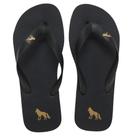 Chinelo Acostamento Masculino Casual Estampa Lobo Cor:PretoTamanho:37/38
