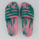 Chinelo Adidas Adilette Aqua Feminino Rosa e Verde