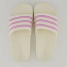 Chinelo Adidas Adilette Shower Juvenil Off White e Lilás
