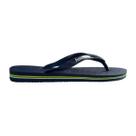 Chinelo Adulto Masculino Dedo Havaianas Brasil Logo Azul