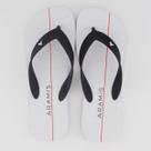 Chinelo Aramis Logo Branco e Preto Chinelo Aramis Logo Branco e Preto