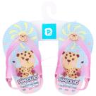 Chinelo Baby Pimpolho Elástico Bebê Menina Azul/Onça 17 a 23