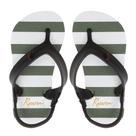 Chinelo Bebê Menino Reserva Mini Summer Stripes Branco/Preto