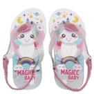 Chinelo Bebê Sandália Infantil Unicórnio Meninas Magicc Baby