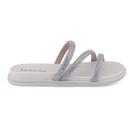 Chinelo Beira Rio 8488.108 Flat papete tiras strass glitter