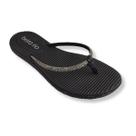Chinelo Beira Rio Casual Confort Tiras Brilhantes Feminino Preto