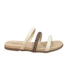 Chinelo Beira Rio Feminino 8507.104 Conforto Strass Creme