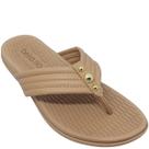 Chinelo Beira Rio Feminino Napa Pele Strech com Enfeite Esfera