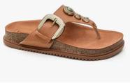 Chinelo Beira Rio Rasteira Fem Ad 8524.111 Camel