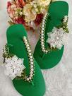 Chinelo bordado flores 35 36