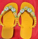 Chinelo Bordado Havaianas Adulto Amarelo Chinelo Bordado Havaianas Adulto Amarelo