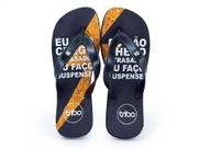 Chinelo Borracha Masculino Estampa Frases Confort Praia