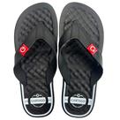 Chinelo Cartago Arizona Sandália Massageadora 12212 Casual - Preto/Preto/Cinza - 39