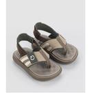 Chinelo Cartago Mini Dedo Baby Marrom/Bege/Verde 12234