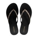 Chinelo Casual Amor Em Flor Feminino Grendha Preto / Glitter 33/34