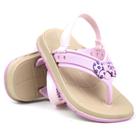 Chinelo Casual Infantil Bebê Ajustavel Lacinho Rosa