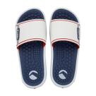 Chinelo Casual Pump Slide Palmilha Anatômica Masculino Rider Branco / Azul / Vermelho 41