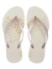 Chinelo Cavalera Águia Glitter Feminino - Off White - Femininos tamanho 38
