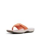 Chinelo Clarks Breeze Sea feminino de tangerina/pop tamanho 8 Chinelo Clarks Breeze Sea feminino de tangerina/pop tamanho 8