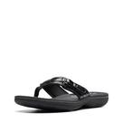 Chinelo Clarks Breeze Sea feminino preto patenteado tamanho 5 Chinelo Clarks Breeze Sea feminino preto patenteado tamanho 5
