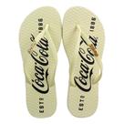 Chinelo Coca Cola 1886 Feminino Amarelo