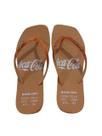 Chinelo Coca Cola Alma Square Caramelo 4387