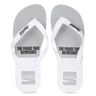 Chinelo Coca Cola Block Branco e Cinza - Juvenil