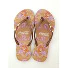 Chinelo Coca-Cola Floral Feminino Adulto - Ref CC3677 - Tam 34/42 Multicores