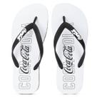 Chinelo Coca Cola Marion Branco e Preto - Juvenil