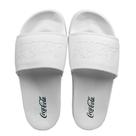 Chinelo Coca Cola Slide Groove Feminino Branco