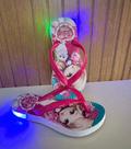 Chinelo com luzinha infantil colorida tamanho 24