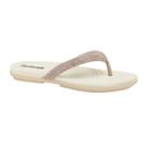 Chinelo Comfortflex Feminino Dedo Strass Glitter Conforto -