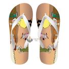 Chinelo Coragem o cão covarde e donos