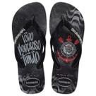Chinelo Corinthians 2026 Preto Todo Poderoso Timão
