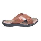 Chinelo Couro Itapua Tiras Cruzadas Masculino Caramelo
