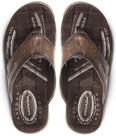 Chinelo Couro Masculino Pegada Casual Conforto Leve Macio