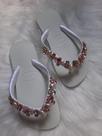 Chinelo customizado pedraria