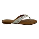 Chinelo dcapri feminino rasteira casual 352 off white Chinelo dcapri feminino rasteira casual 352 off white
