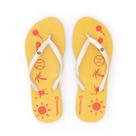 Chinelo De Dedo Beach Tennis Feminino Transpire Mais - Amarelo