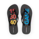 Chinelo De Dedo Beach Tennis Feminino Transpire Mais - Preto Game