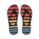 Chinelo De Dedo Beach Tennis Feminino Transpire Mais - Preto Listrado