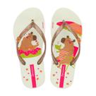 Chinelo de Dedo Casual Hype Menina Ipanema Bege / Marrom / Glitter 27/28