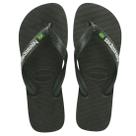 Chinelo de Dedo Clássico Leve Bandeira Brasil Logo Havaianas