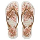 Chinelo de Dedo Conforto Floral Fino Slim Organic Havaianas