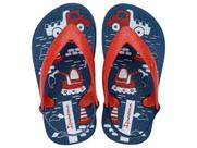 Chinelo de Dedo de Bebê Classic Ipanema Cor:Azul+VermelhoTamanho:22