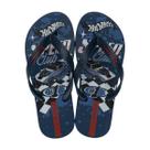 Chinelo de Dedo Estampado Hot Wheels Menino Ipanema Azul / Vermelho / Branco 27/28