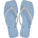Chinelo de Dedo Feminino Casual Bico Quadrado com Strass Sua Cia 8503.17003