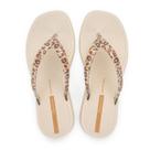 Chinelo de dedo feminino dia a dia glow trendy onça ipanema 27495